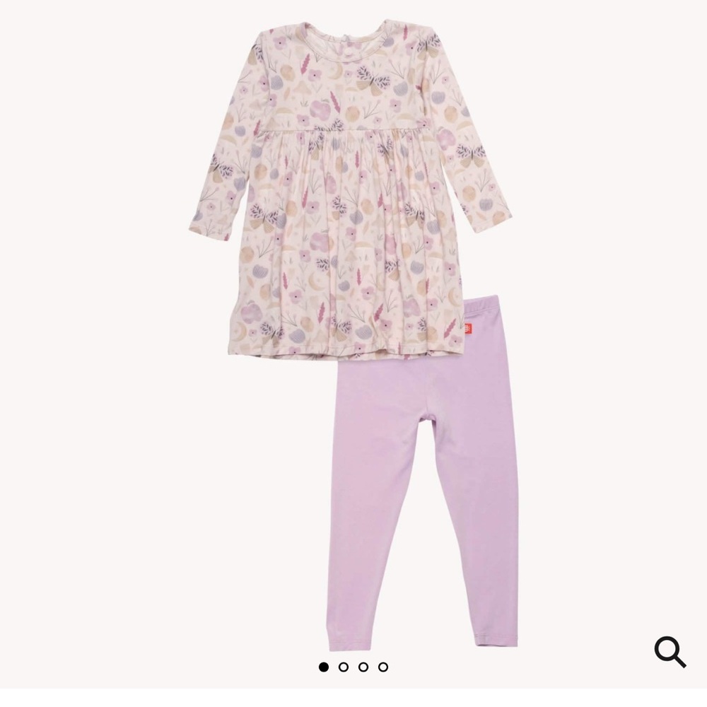 Organic Botanics Modal Magnetic Dress & Legging Set - Size 7 YEAR